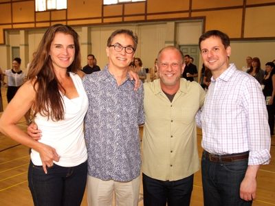 Brooke Shields, Rob Fisher,Steve Linder, Brian Grohl Photo