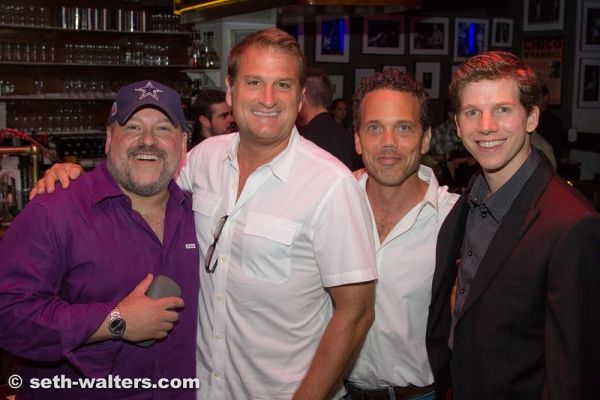 Frank Wildhorn, Jeff Calhoun, Ivan Menchell and Stark Sands Photo