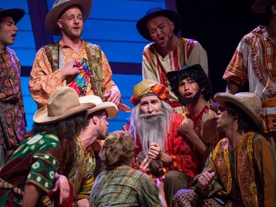 Simeon (Brad Rupp) leads Joseph''s brothers in ''One More Angel in Heaven/Hoedown'' t Photo