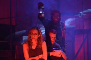 Zibby Allen, Larvell Hood (rear), Marco Naggar. Photo