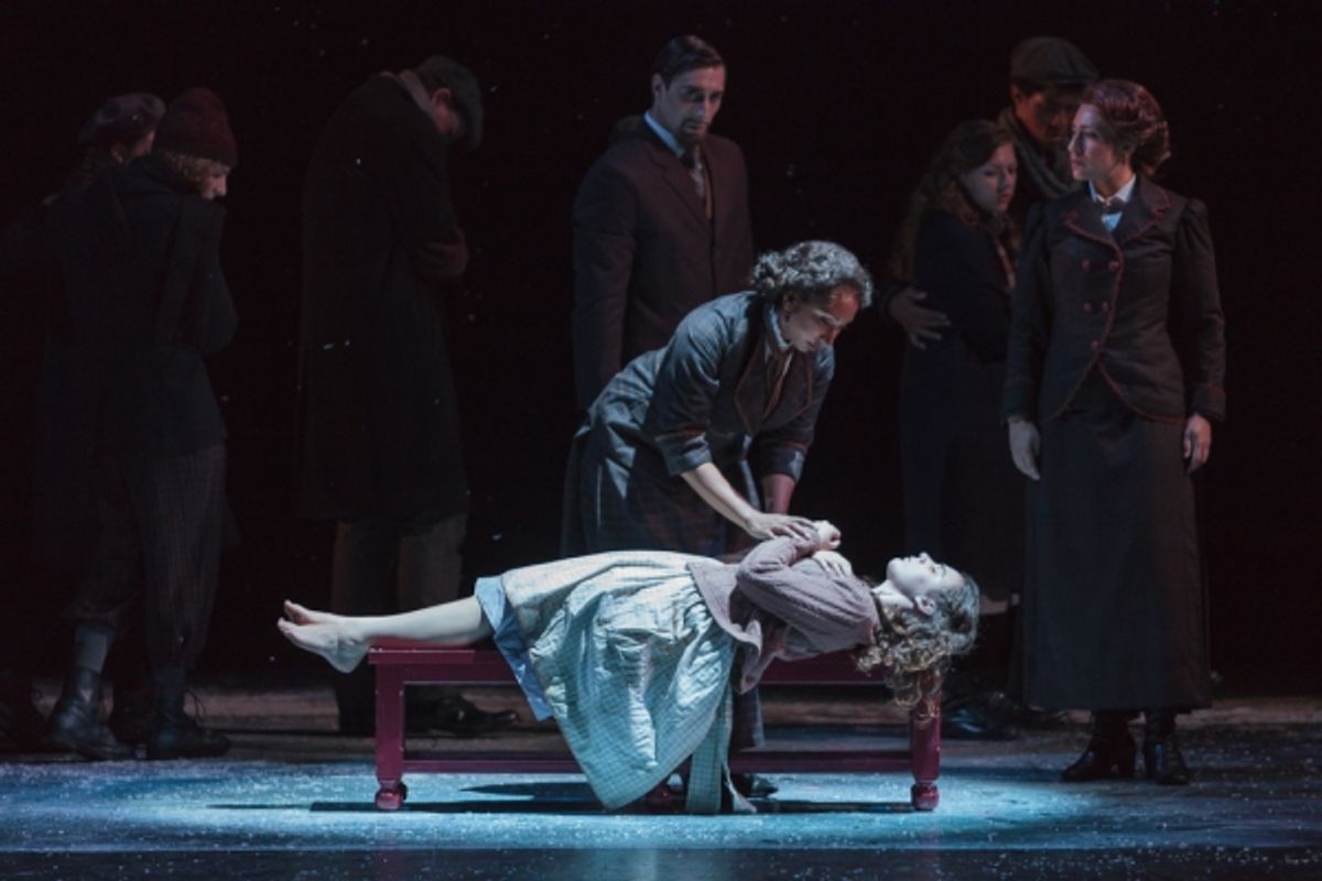 Lisa Williamson and Victoria Munro in The Glimmerglass Festival''s 2013 production of David Lang''s the little match girl passion at 