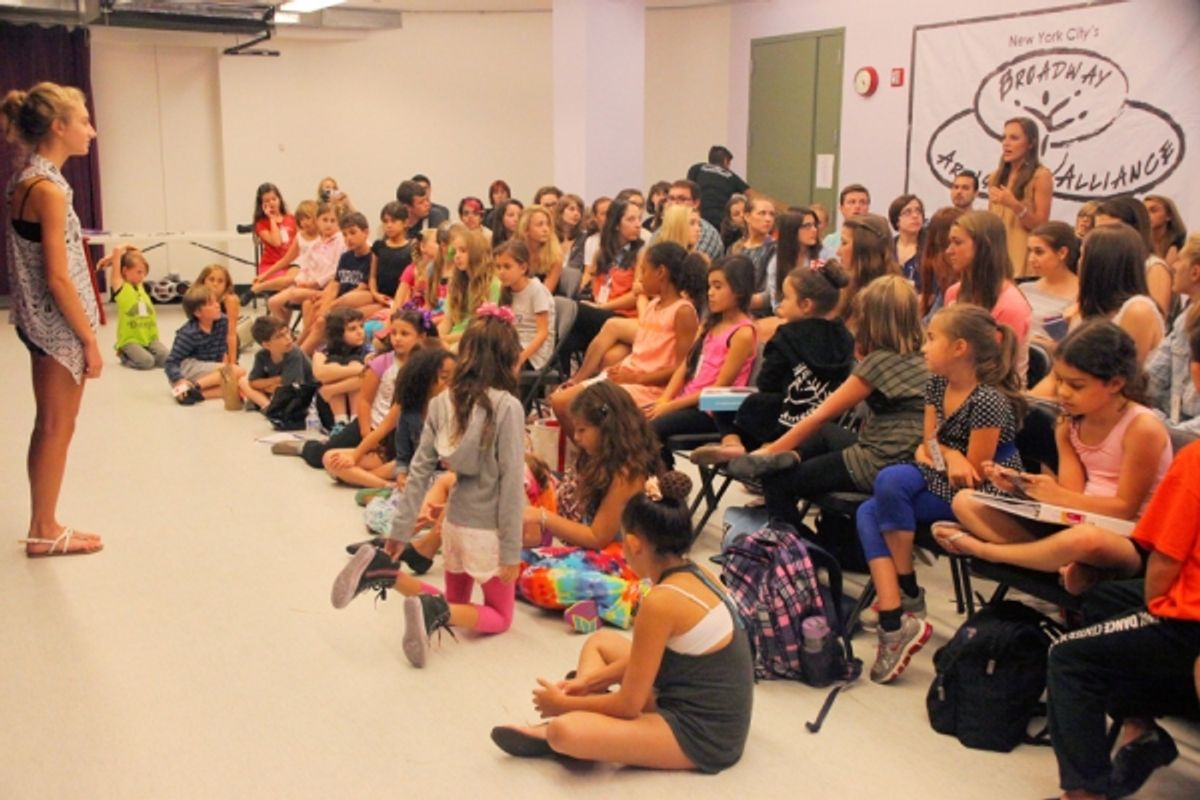 Laura Osnes at Laura Osnes Stops by Broadway Artists Alliance's Summer Intensive Classes