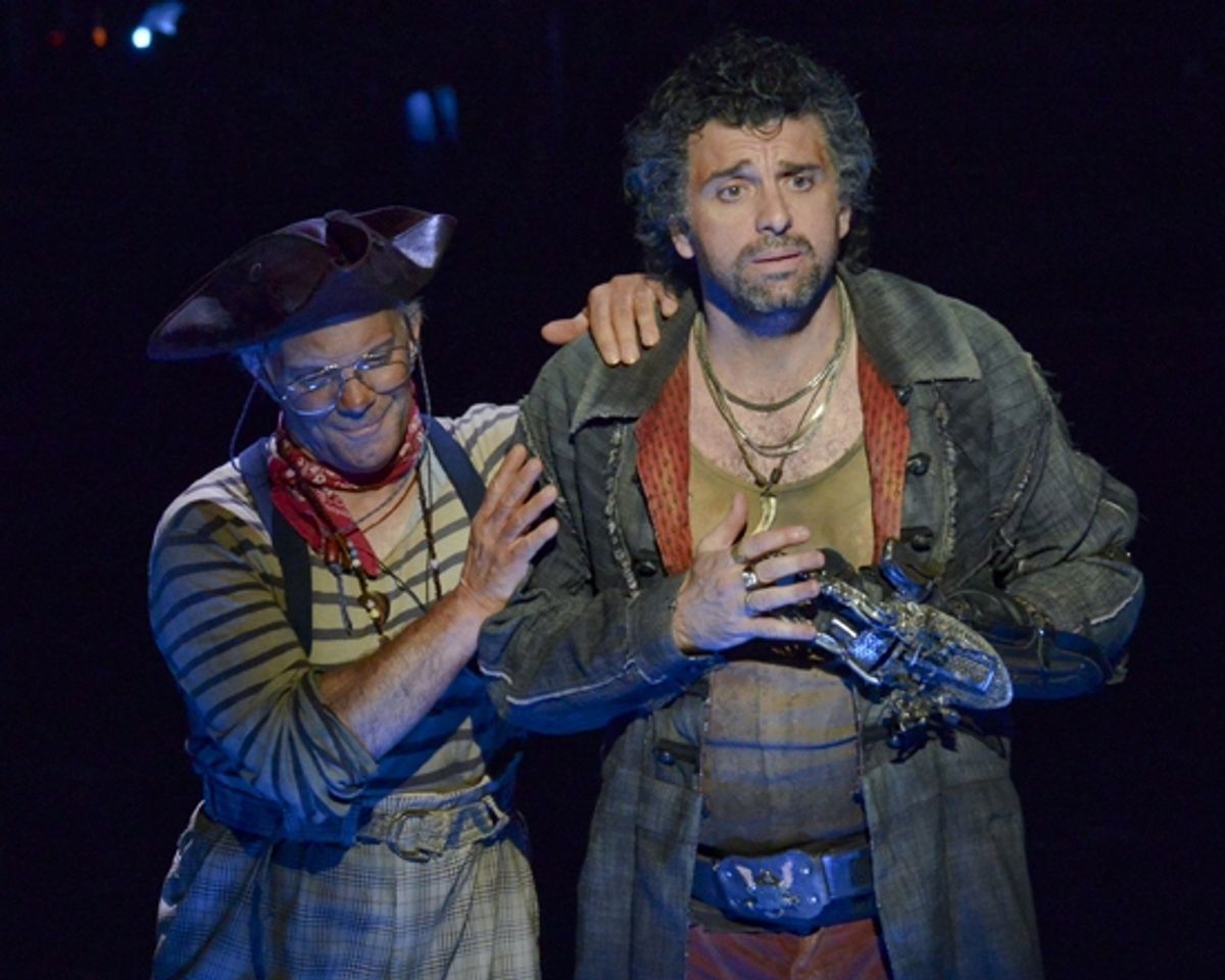 EDDIE KORBICH (Smee) and BRADLEY DEAN (Hook) at 