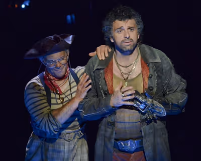 EDDIE KORBICH (Smee) and BRADLEY DEAN (Hook) Photo