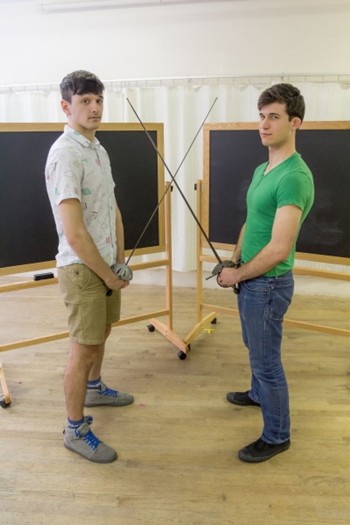 Lyle Colby Mackston, Marrick Smith at Meet the Cast & Creative Team of CROSSING SWORDS, Opening Tonight at NYMF
