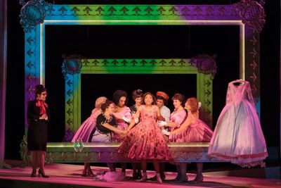 Jacqueline Echols as Giulietta with members of the ensemble Photo