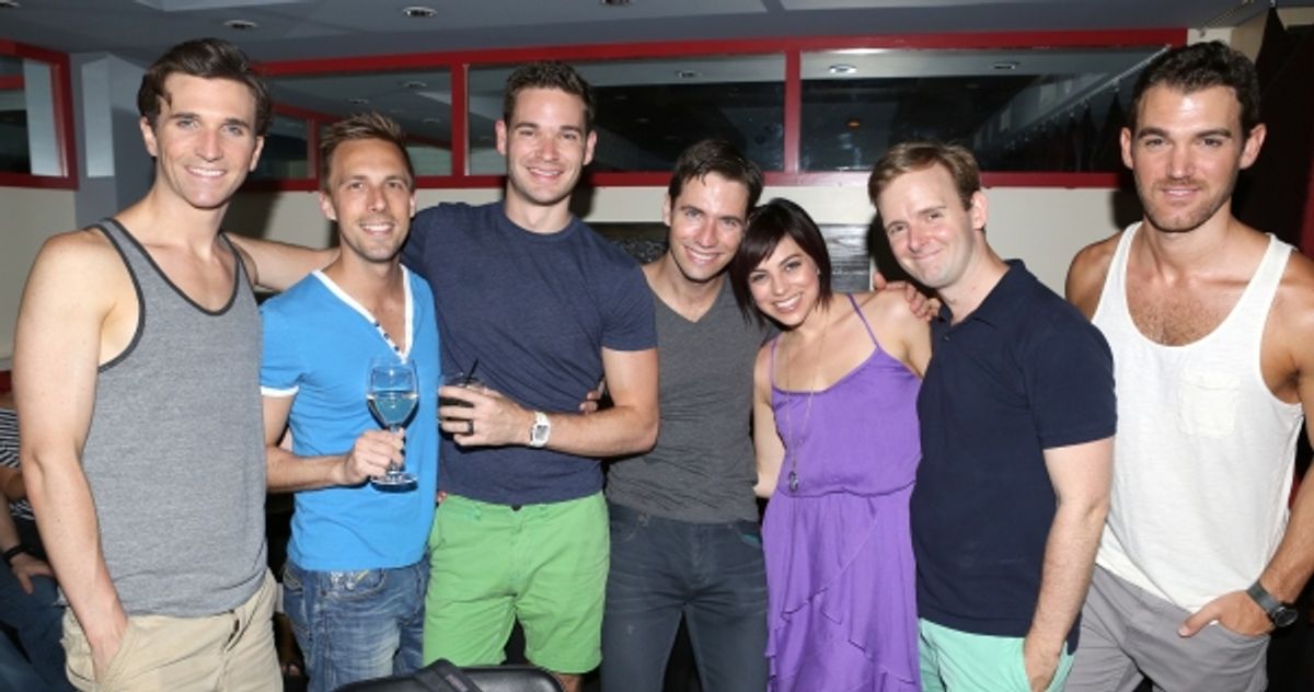 Krysta Rodriguez with her Broadway pals  at 