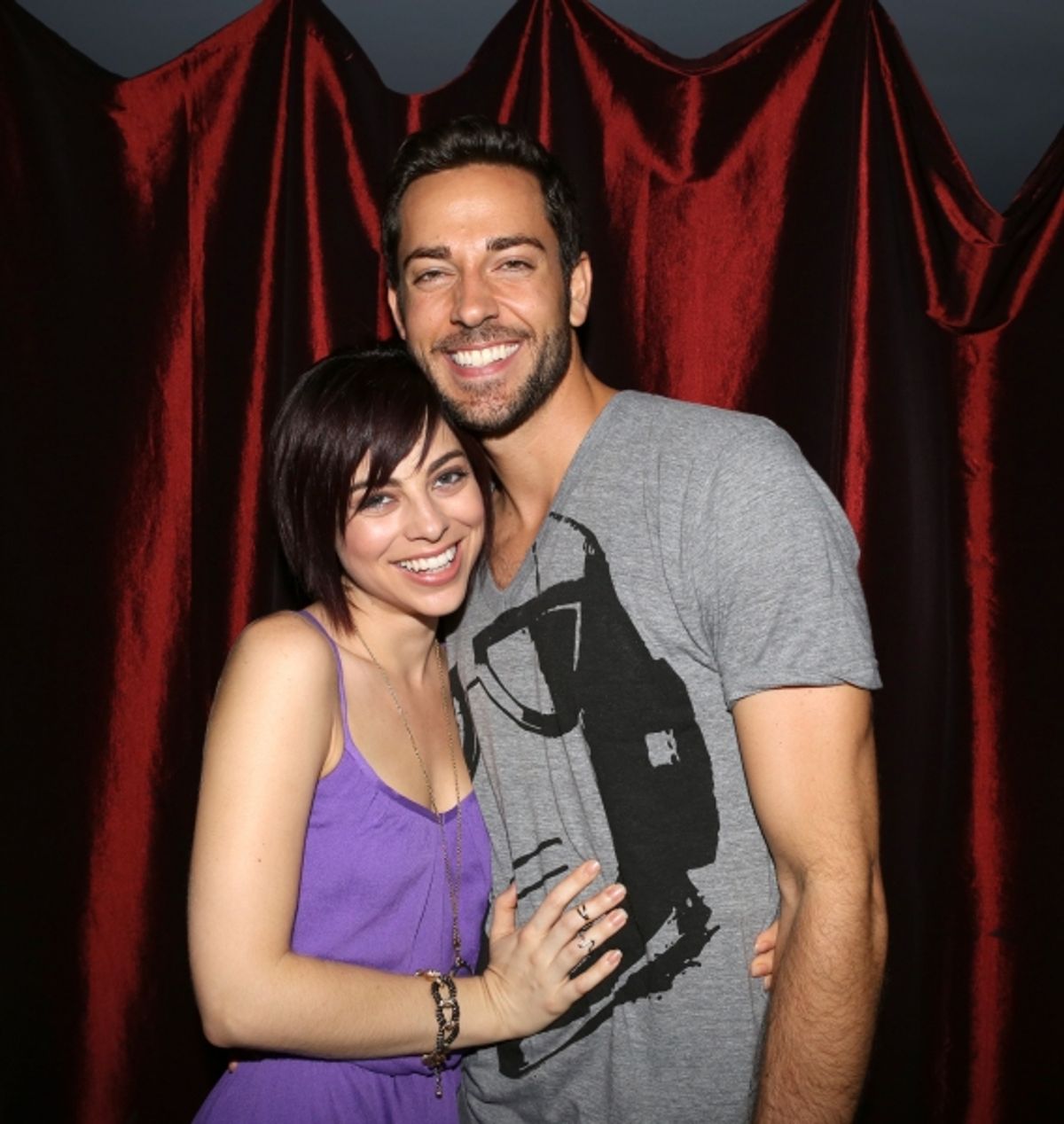 Krysta Rodriguez & Zachary Levi at 