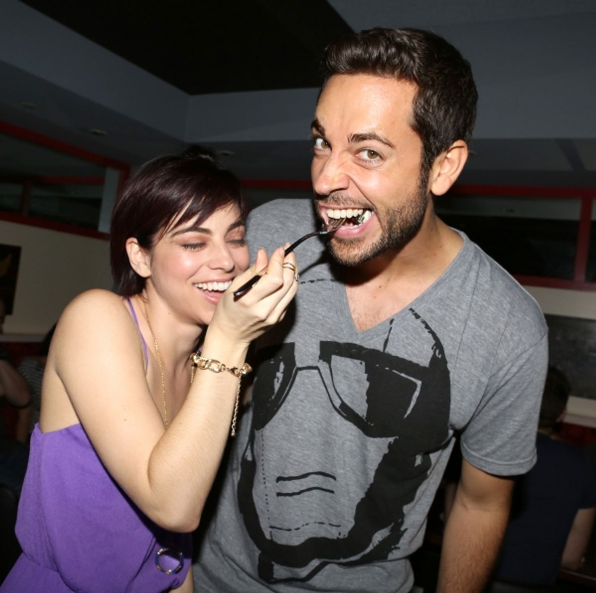 Krysta Rodriguez & Zachary Levi at 