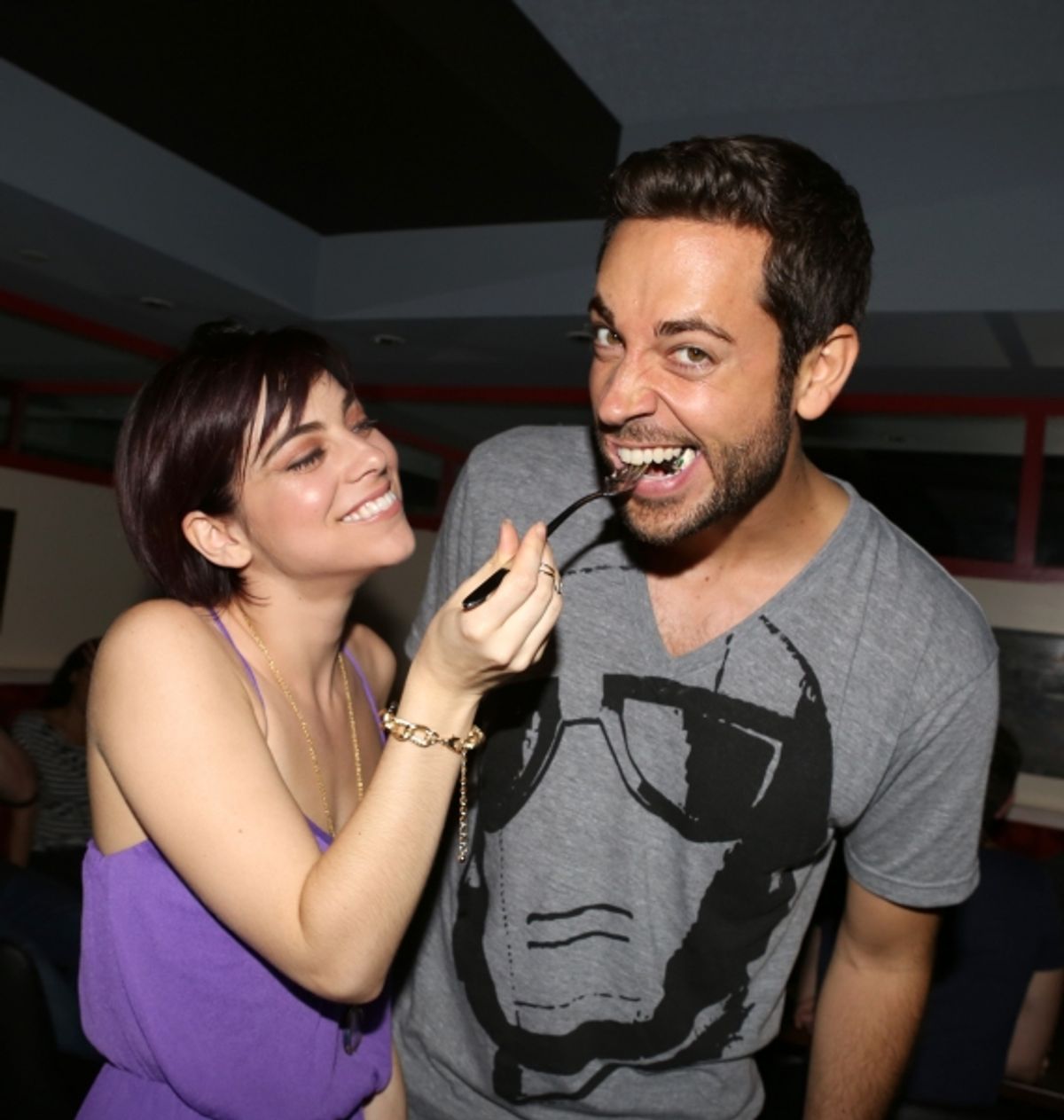 Krysta Rodriguez & Zachary Levi at 