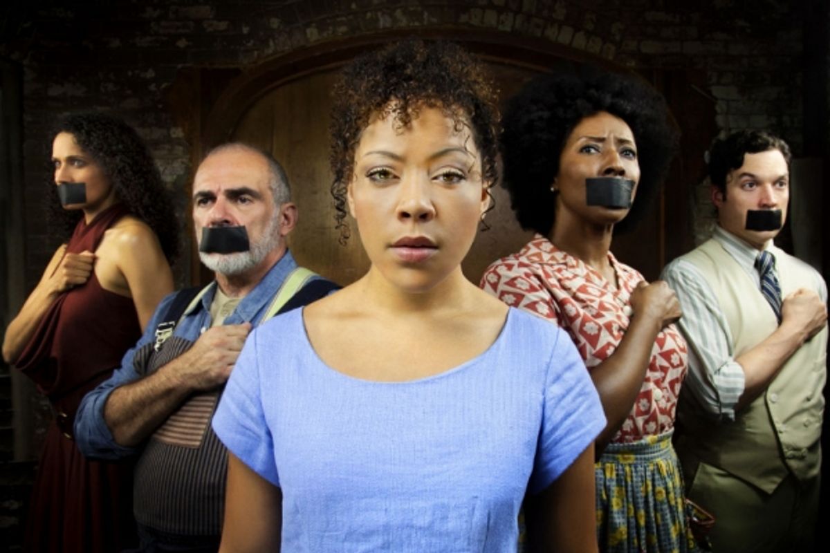 Talia Thiesfield, John Herrera, Lilli Cooper, Harriett D. Foy and Aaron Serotsky at 