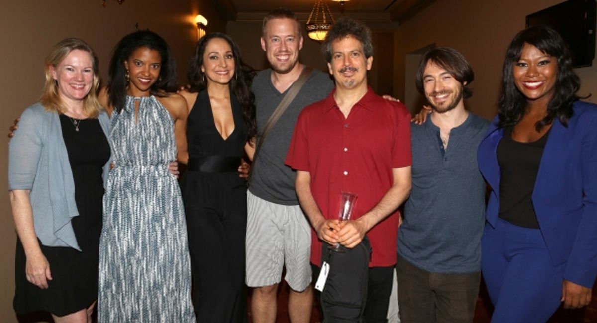 Kathleen Marshall, Renee Elise Goldsberry, Jennifer Sanchez, Chris Fenwick, Alec Berlin, Damien Bassman and Christina Sajous  at 