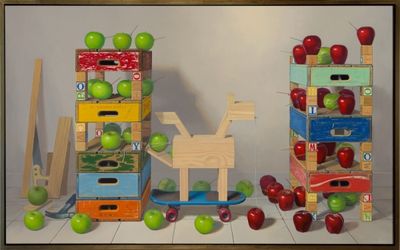 Robert C. Jackson, Trojan Horse, Oil on Linen, 44'' x 72'' Photo