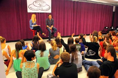 Gabriel Ebert and the students of Broadway Artists Alliance Photo