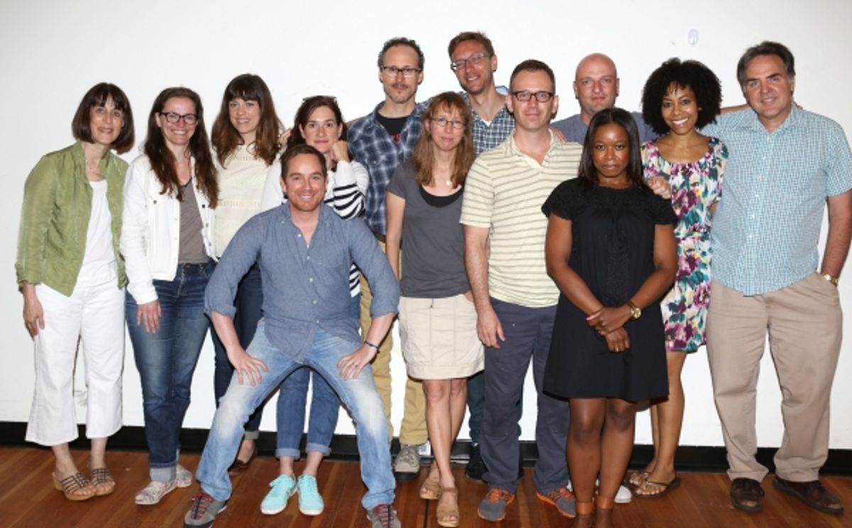 Managing Director Leslie Marcus, Colleen Werthmann,  Susannah Flood, Sam Breslin Wright, Jennifer R. Morris, Gibson Frazier, Playwright Anne Washburn, Composer Michael Friedman, Director Steve Cosson, Quincy Tyler Bernstine, Matthew Maher, Nedra McClyde a at 