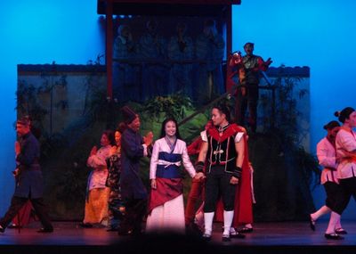 Jennifer Hubilla and Daniel J. Edwards at curtain call. Photo
