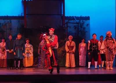 David Lamarr  and company at curtain call Photo