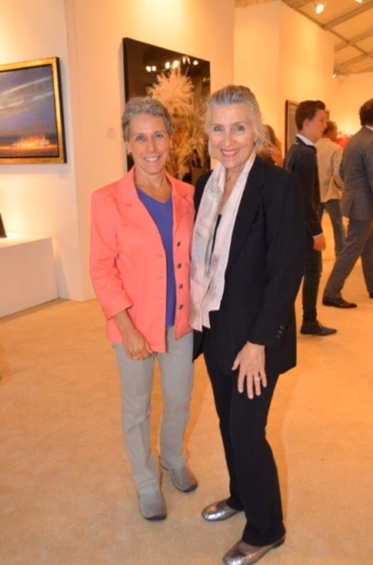 Dorothy Frankel, Susan Bradfield at Thousands Attend Art Southampton VIP Preview