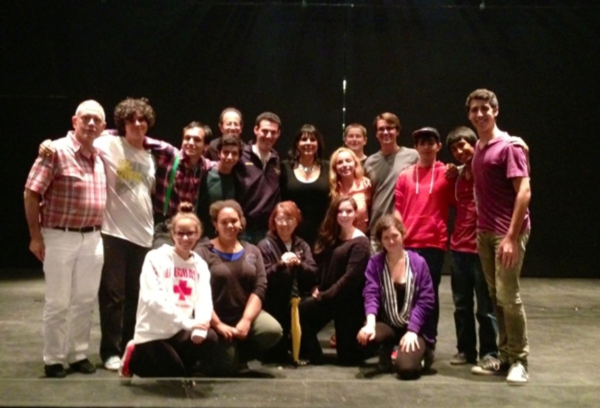 Christine Pedi and Michael Martin Ward with French Wood Campers at 