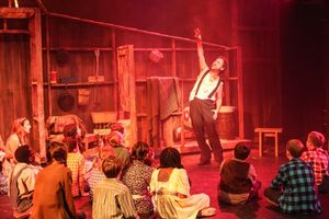Michael Vaughn and the cast @ BroadwayWorld Michael Vaughn and the cast Photo