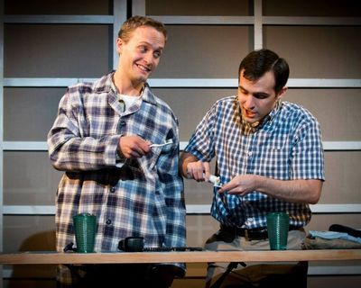 Frank (Danny Gardner) and his Neurosis (Joseph Medeiros) get ready to take on a brand Photo