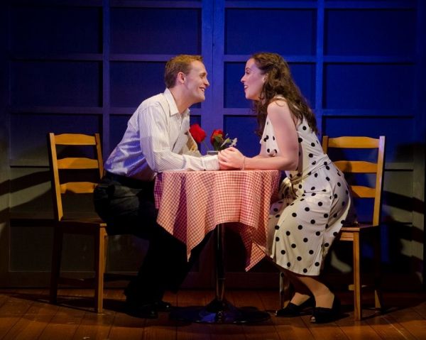 Frank (Danny Gardner) and Abby (Patricia Noonan) resolve their problems over a romant Photo