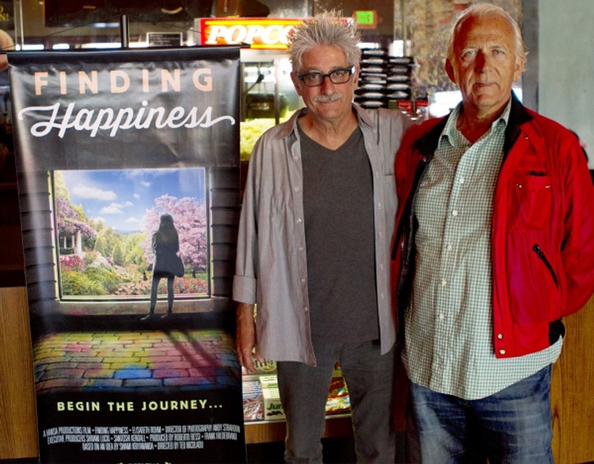 FINDING HAPPINESS director Ted Nicolau and producer Roberto Bessi join the festivities at the Del Oro theatre premiere of the film this last Saturday. at 