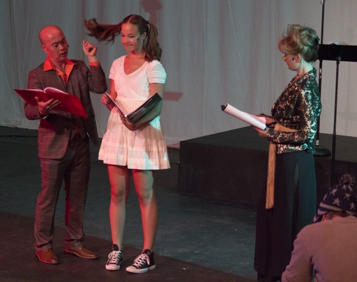 C.S. Lee, Solea Pfeiffer and Mari Nelson at 