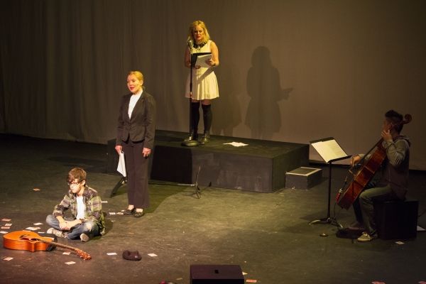 Eli Lutz, Rebecca Fisher, Kirsten deLohr Helland and Justin Huertas Photo
