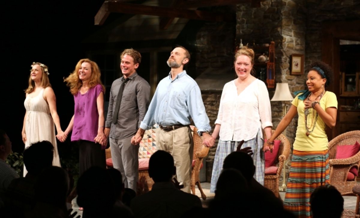 Liesel Allen Yeager, Julie White, Billy Magnussen, David Hyde Pierce, Kristine Nielsen and Shalita Grant at 