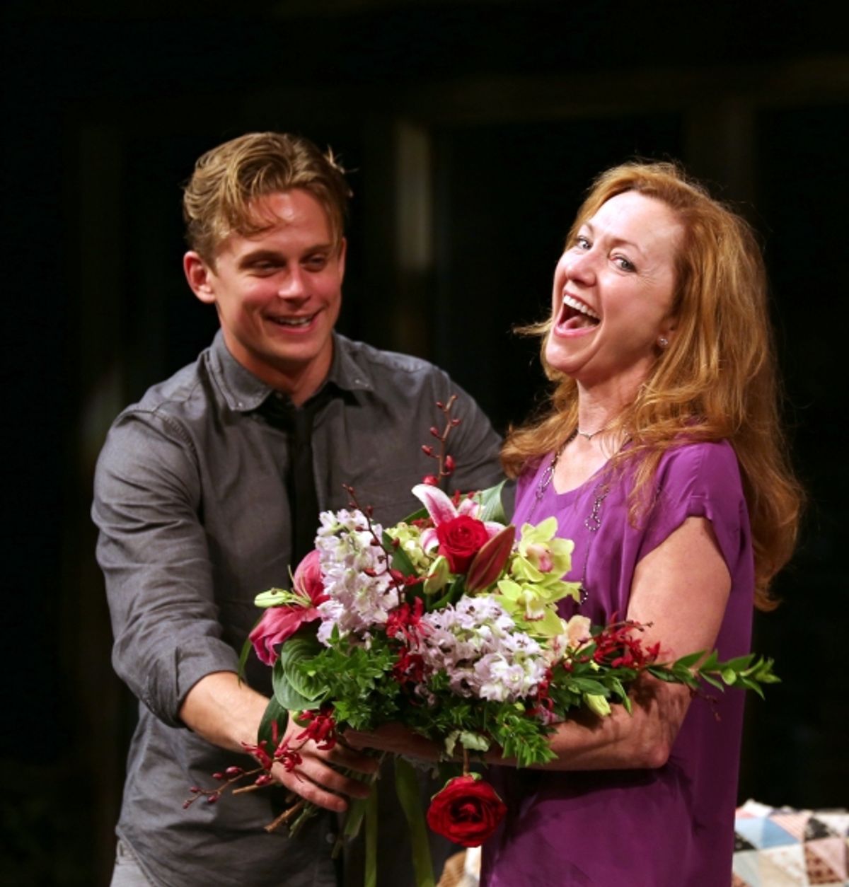 Billy Magnussen and Julie White at 