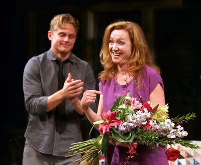 Billy Magnussen and Julie White Photo