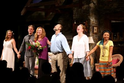 Liesel Allen Yeager, Billy Magnussen, Julie White, David Hyde Pierce, Kristine Nielse Photo