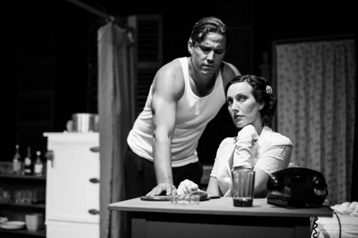 Tim Brown as Stanley and Rachel McGinnis Meissner as Blanche. Photo by Alexs Ortynski. at 