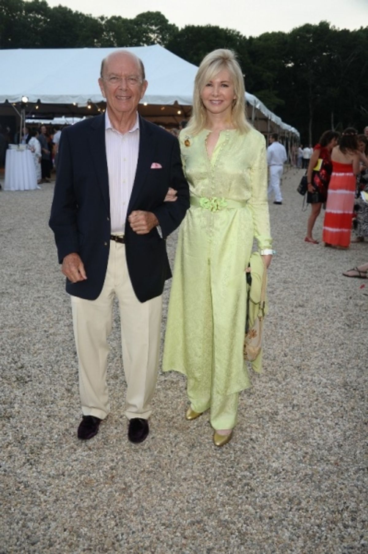 Wilbur Ross and Hilary Ross at 