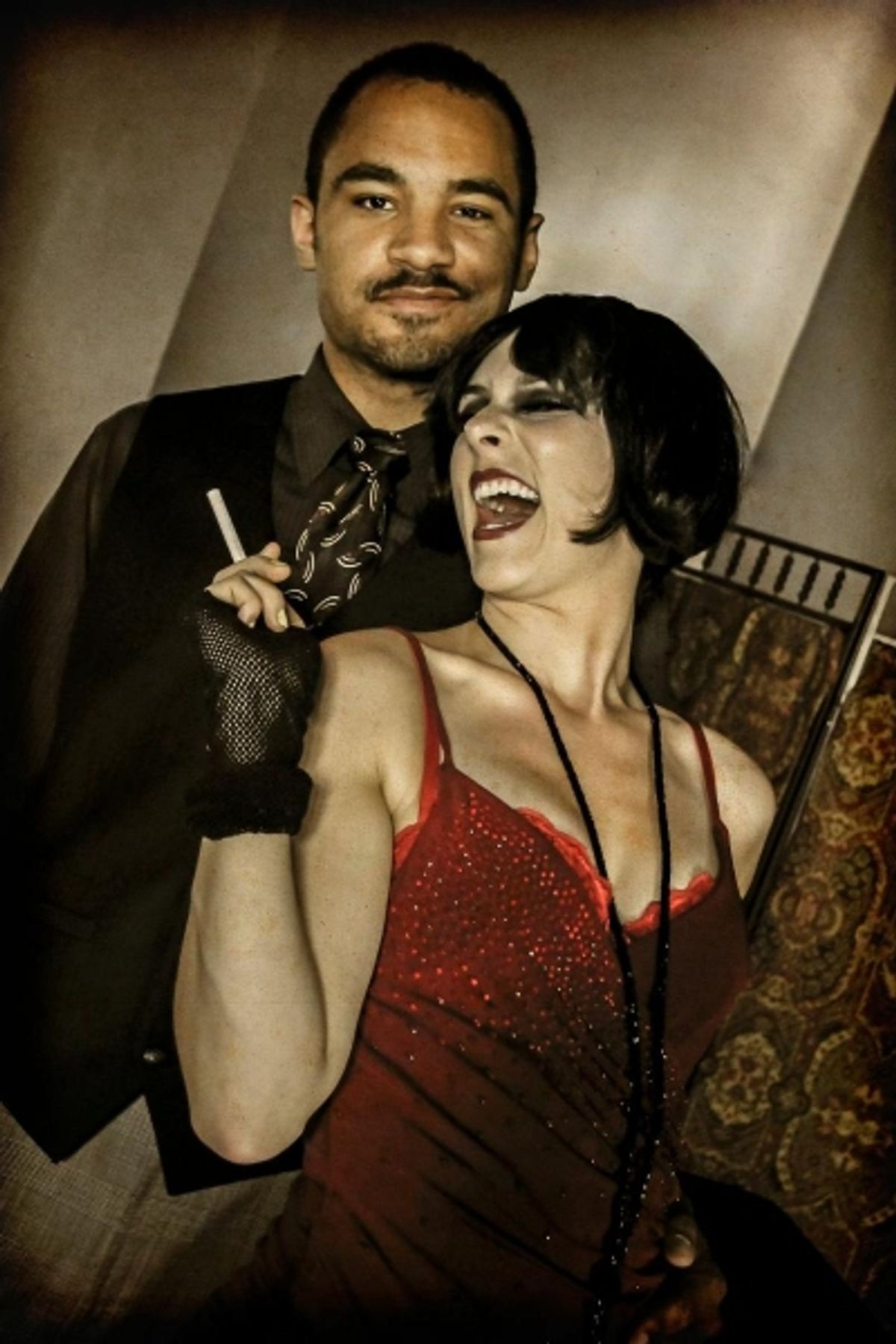 Jesse Smith as Mr. Black and Allison Standley as Kate at 