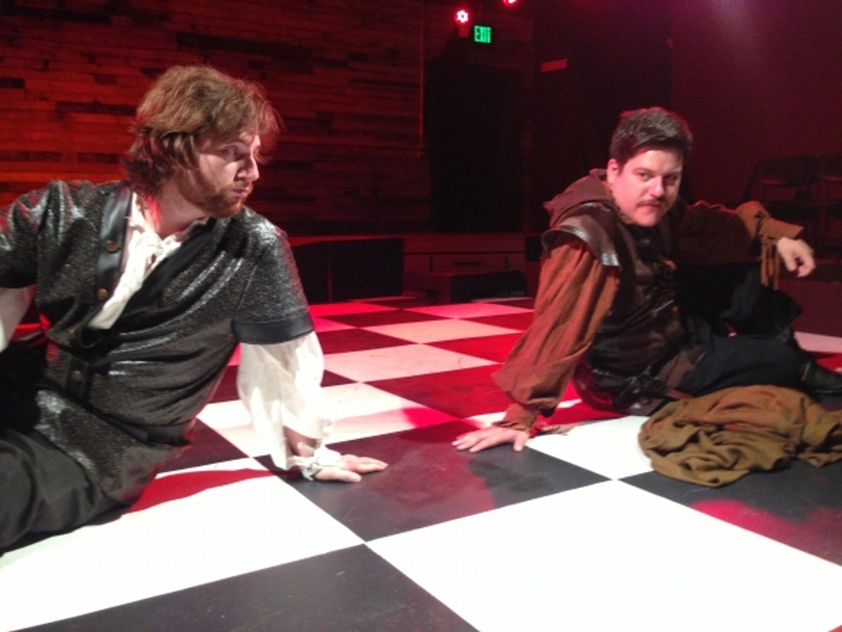 Brian Heaton as Rosencrantz & Cris Skelton as Guildenstern at 