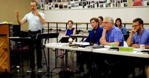  Music Director Patrick Vaccariello, Artistic Director Susan V. Booth, Composer Barry Photo