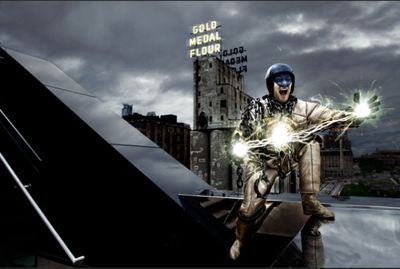 Hero of Twin Cities Theater ''Smash Hit'' (Secret Identity: Hugh Kennedy) Photo