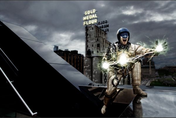 Hero of Twin Cities Theater ''Smash Hit'' (Secret Identity: Hugh Kennedy) Photo