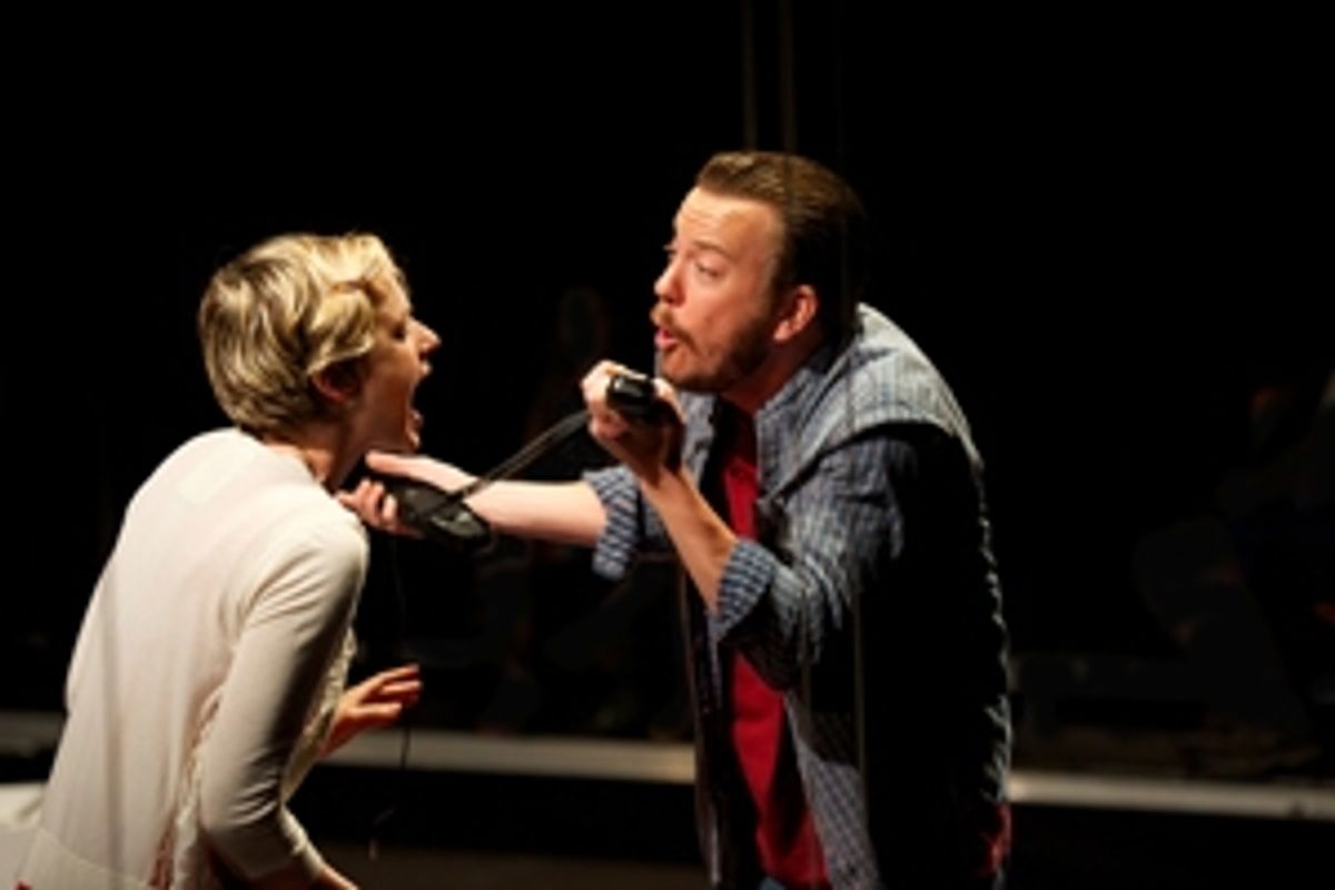 Suzy Jane Hunt (left), Eric T. Miller (right) at 