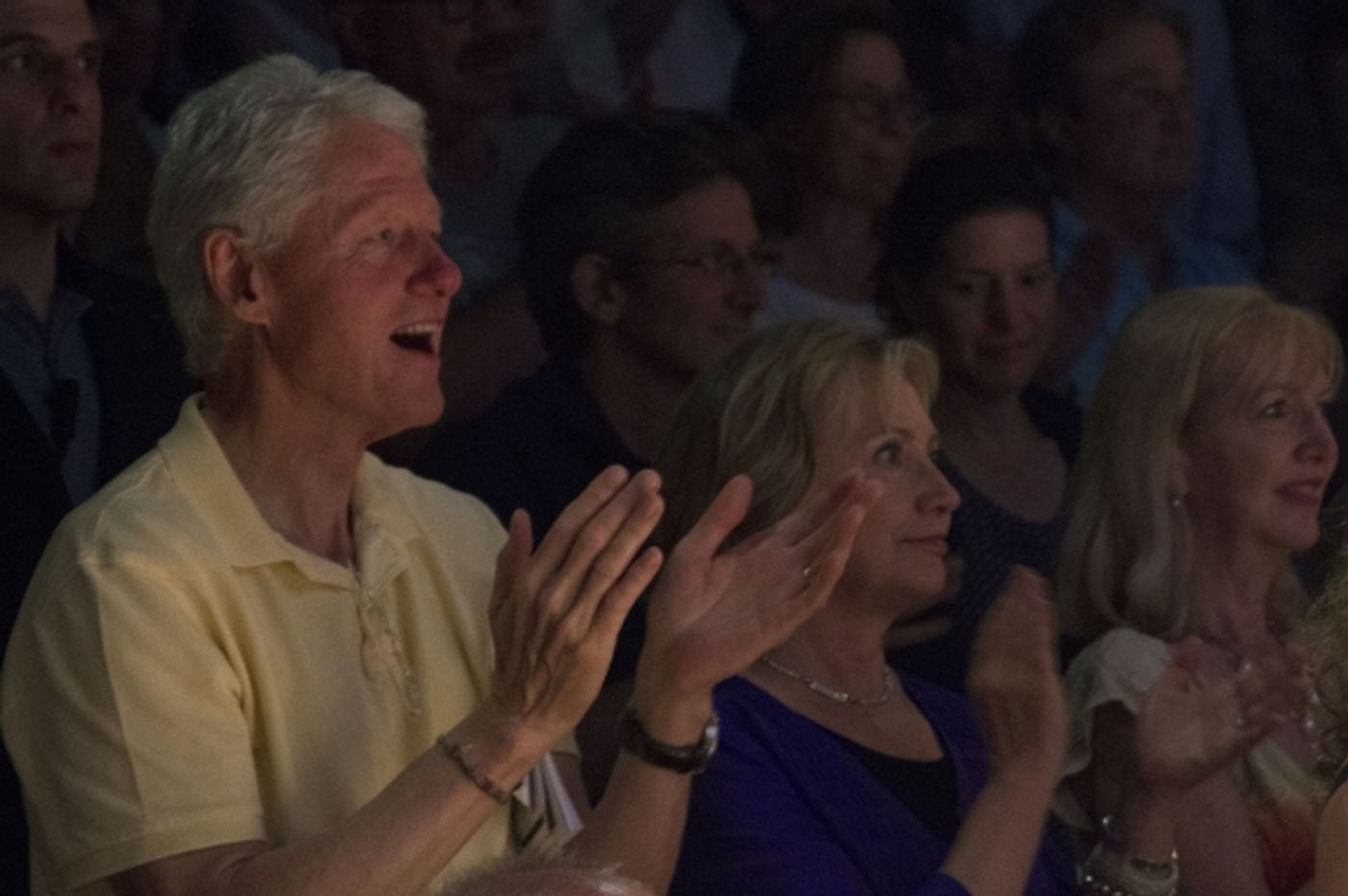 Photo Flash: The Clintons Enjoy Night Out at 2013 Hudson Valley Shakespeare Festival  Image