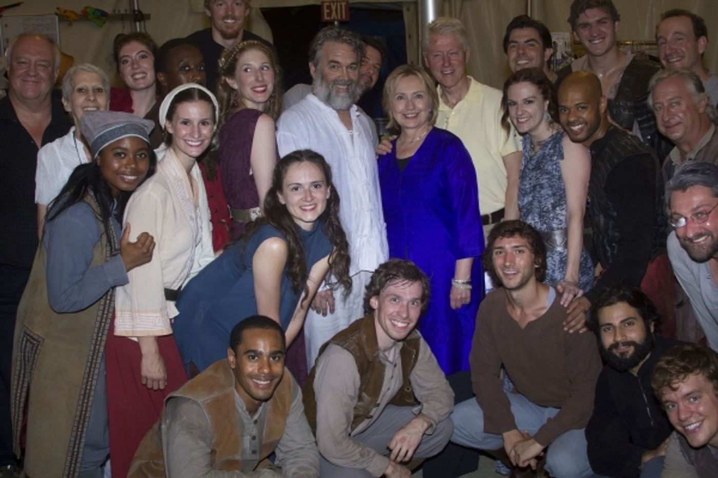 Photo Flash: The Clintons Enjoy Night Out at 2013 Hudson Valley Shakespeare Festival  Image