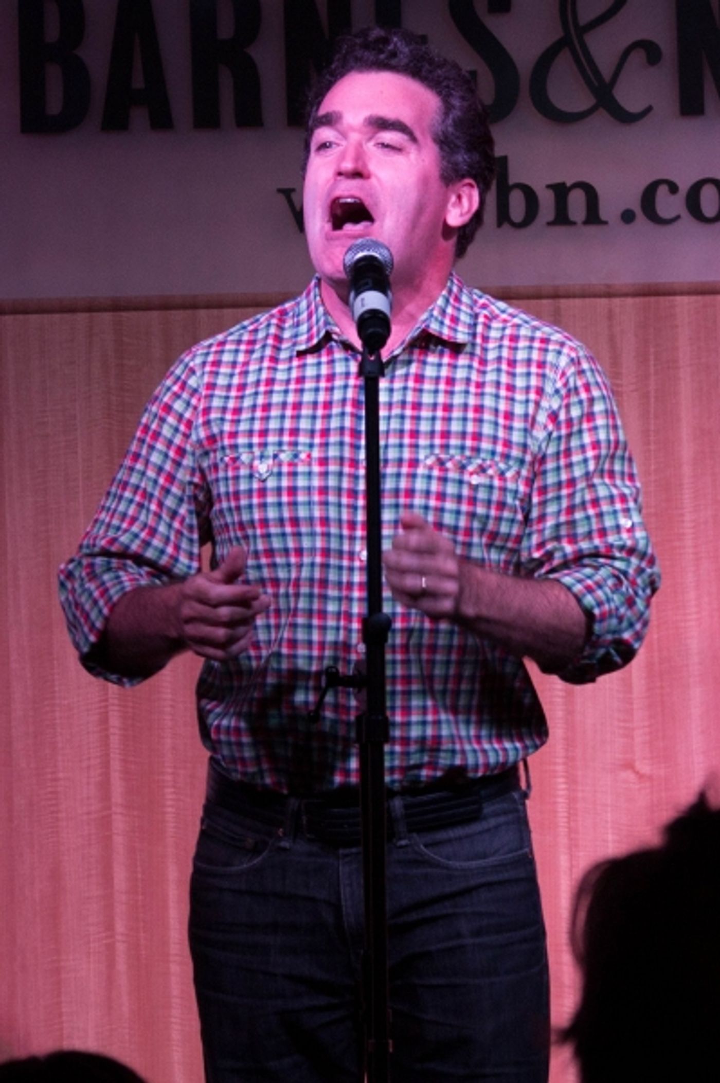 Photo Coverage: Kate Baldwin, Brian D'Arcy James & PJ Griffith Sing GIANT at Barnes & Noble!  Image
