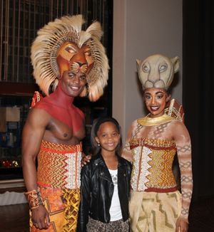Andile Gumbi, Quvenzhane Wallis and Chantel Riley
 Photo
