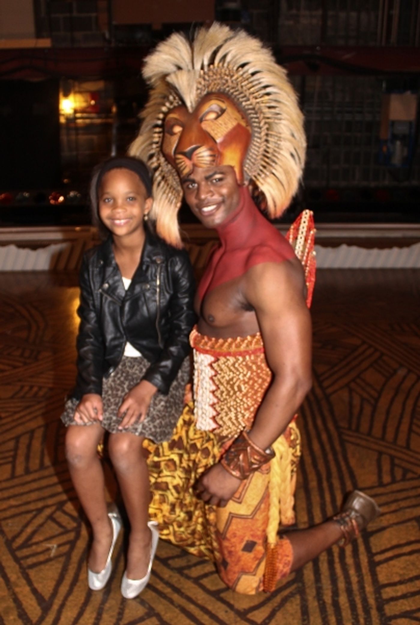 Photo Coverage: Quvenzhane Wallis  Visits THE LION KING!  Image
