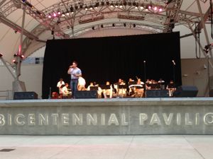 Director, Ryan Scarlata with the Columbus Youth Jazz Orchestra Photo