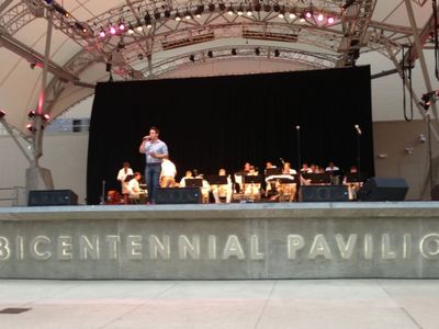 Director, Ryan Scarlata with the Columbus Youth Jazz Orchestra Photo