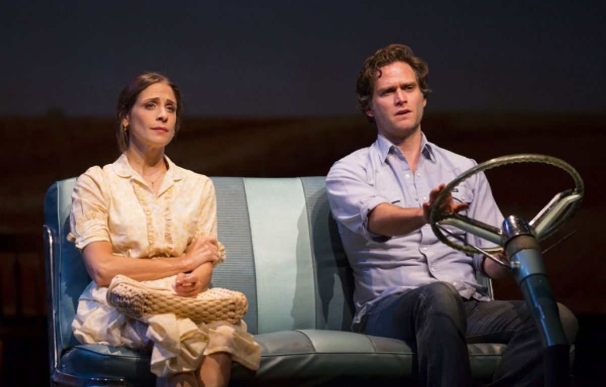 Elena Shaddow (Francesca) and Steven Pasquale (Robert Kincaid) at 