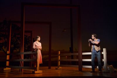 Elena Shaddow (Francesca) and Steven Pasquale (Robert Kincaid) Photo